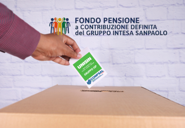 VOTA UNISIN VOTAZIONE FONDO PENSIONE GRUPPO INTESA SANPAOLO